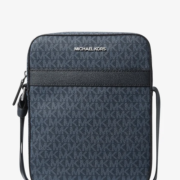 Michael Kors Men's Dark Blue Messenger Bag. NEW, still in factory poly bag.